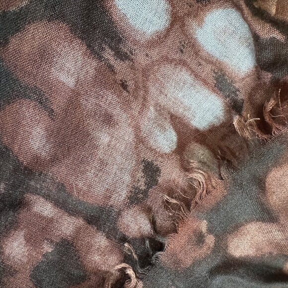 AllSaints Hand-Printed Scarf – 75"x40" - Picture 2 of 3